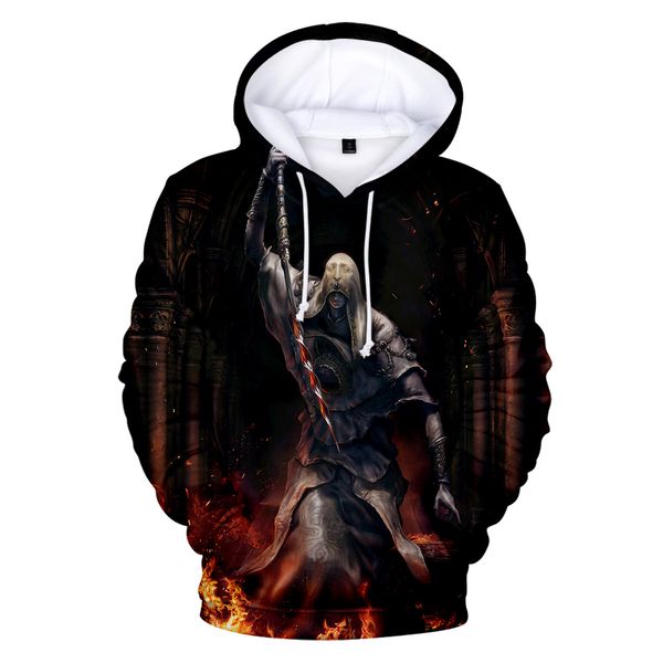 

3d anime elaen ring hoodies fs new elden ring game hoodie sweatshirt kpop long sleeve jackets teenage casual pullovers, Black