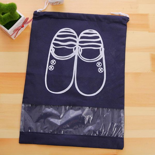 

waterproof shoes bag pouch storage travel bag portable tote drawstring bag organizer cover non-woven laundry dustproof cover
