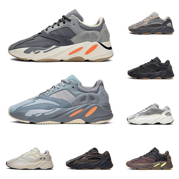 

700 men women running shoes kanye west magnet vanta inertia wave runner utility black mens trainer fashion sports sneakers size 36-45