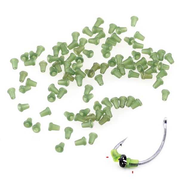 

30 / 50 pcs fishing hook s beads carp fishinghooks back earring block fishing accessories ser clear green carp