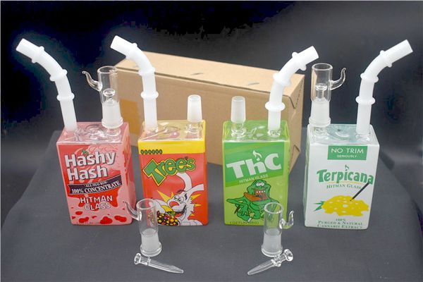 Hitman Glass Juice Box Oil Dab Rigs Beaker Bongs 7,5