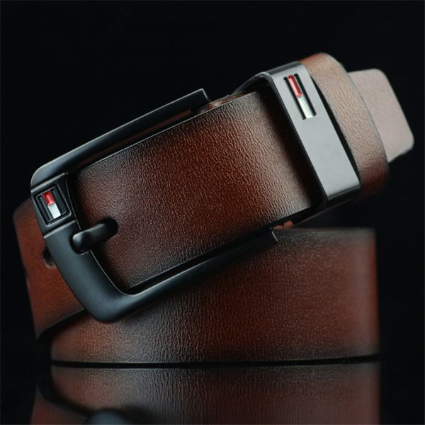 

2019 new designer belt pin buckle leather belts for men luxury mens designer belts good quality waist belt, Black;brown