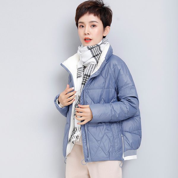 

fashion women duck down coats jackets winter and autumn girls, Black