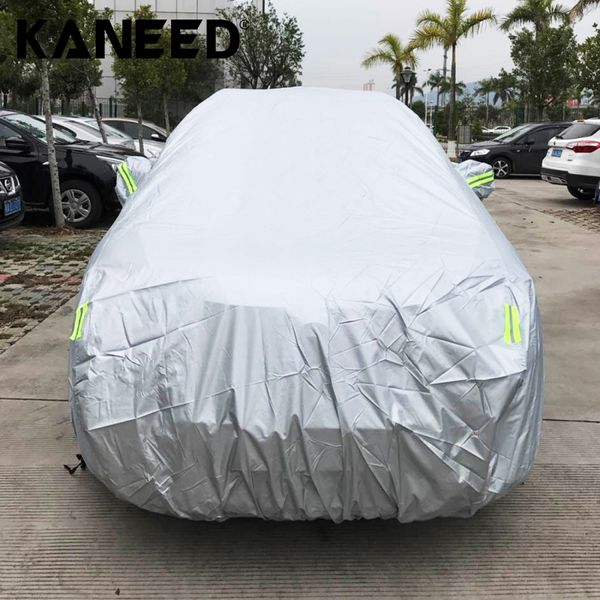 

full car cover for suv outdoor universal anti-dust sunproof suv full car cover with warning strips