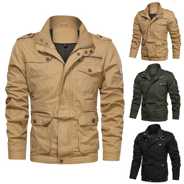

men's winter warm casual fashion pure color jacket zipper outwear coat, Black;red