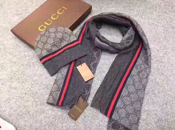 

celebrity design letter printing woolen double-sided scarf men woman cashmere wool scarf hat 2pc 391246 4g200 1160 007 with box, Blue;gray