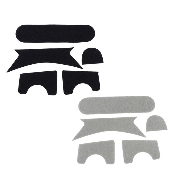 

helmet replacement exterior sticker hook and loop fastener 2 set, Black