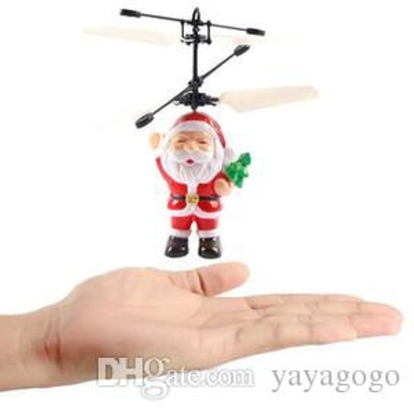 

wholesale electric infrared sensor flying santa claus induction aircraft toys rc helicopter drone toy