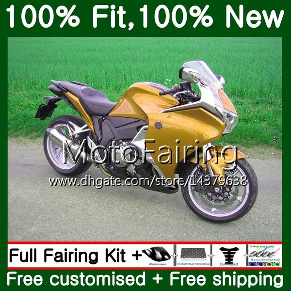 

впрыск для honda vfr1200rr vfr 1200 rr 10 11 12 13 66mf9 vfr-1200 vfr 1200rr vfr1200 2010 2011 2012 2013 блеск золотой обтекатель кузов