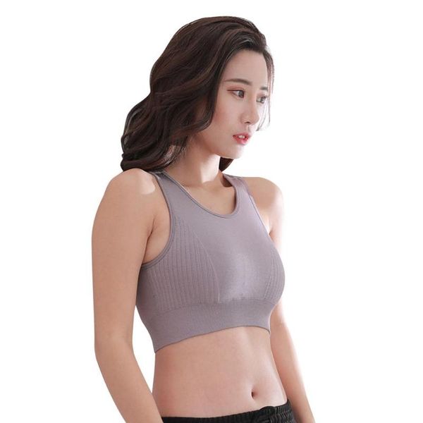 

pure women delicate design push up bras simple generous shockproof fitness vest underwear running sportswear, White;black