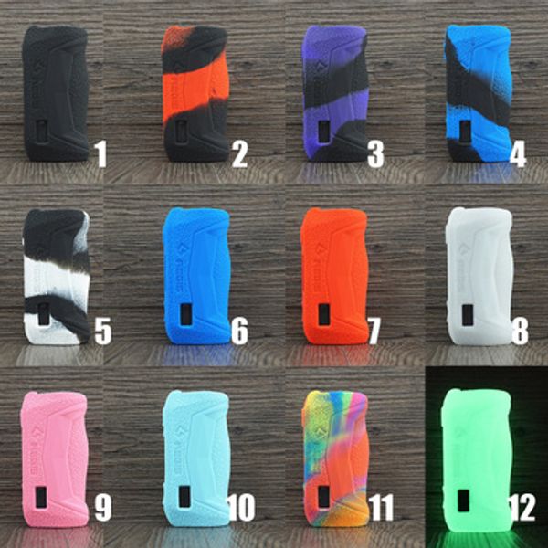 Aegis Solo Capa de silicone colorida capa protetora de silicone macio para Geekvape Aegis Solo Starter Kit Bateria Mod DHL