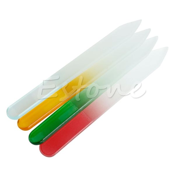 

4pcs cyrstal glass nail file set assorted color manicure nail file