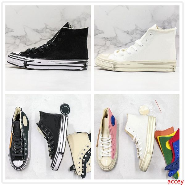 

chinatown market x conver jay chou skateboarding shoe black white star designer funny change casual canvas shoes