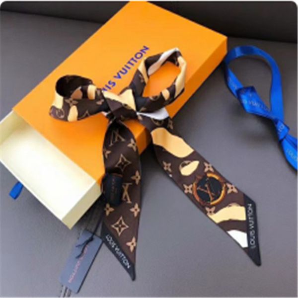

8*115cm 2 colors 2019 high-end woman fashion designs tied bag scarf ladies small bow ribbon headscarf silk scarves wrap, Blue;gray
