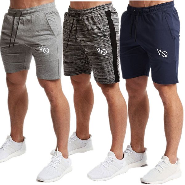

mens cotton shorts calf-length gyms fitness bodybuilding casual joggers workout brand sporting short pants sweatpants sportswear, White;black