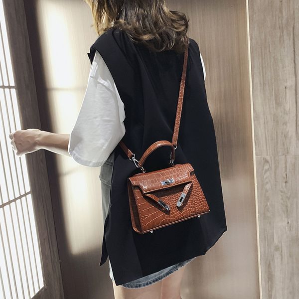 

мода крокодил pattern сумка женщин пряжка площади мешка плеча дамы crossbody сумка роскошные женские сумки конструктора sac