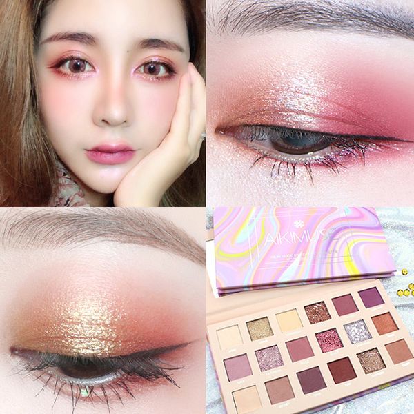 

18 colors shining matte eyeshadow sequin waterproof smoky eye shadow palette sswell