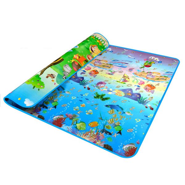 

double side waterproof baby toddler soft crawling mat picnic blanket play mat-animal carocean shaper trinmmer shirts supplies