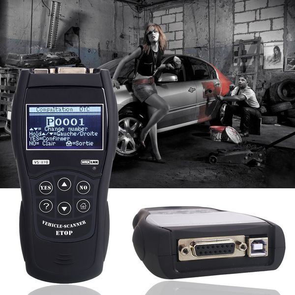 

abs black tool obd2 accurate car scanner durable vehicle diagnostic tools maintenance for for vs890