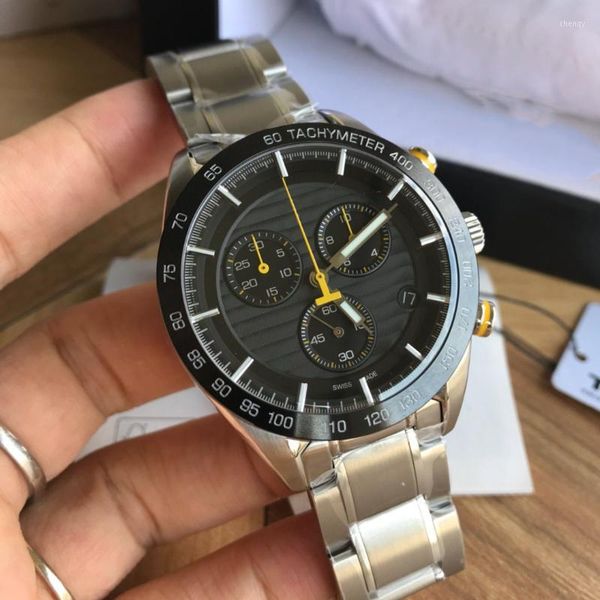 

мужчины спортивные часы кварцевый механизм eta 42мм сталь 316l ремешок мужчины наручные часы т100.417.11.051.00, Slivery;brown