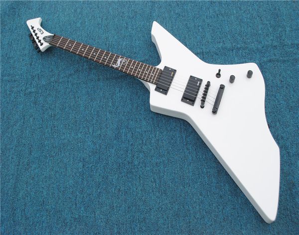 

2018 white snakebyte james hetfield signature electric guitar with rosewood fretboard snake explorer