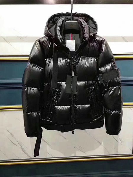 

2018 official new productt m brand men winter down coat thickening down parkas hooded m bright mens down jacket black color