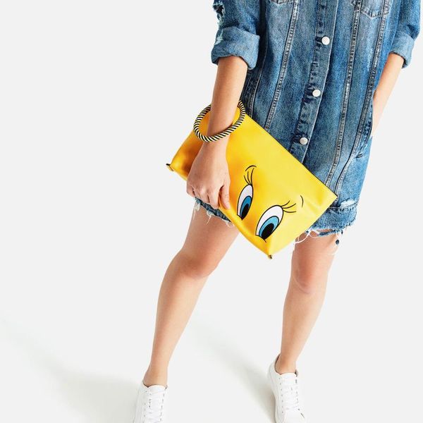 

big eyes clutch women fashion pu leather bag clutch waist bag big capacity handbags totes yellow duck leather envelope