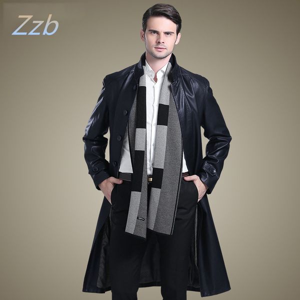 

енд воѬоник ком воѬоник длиннй дизайн кожаной одежд овина пало мђжк, Tan;black