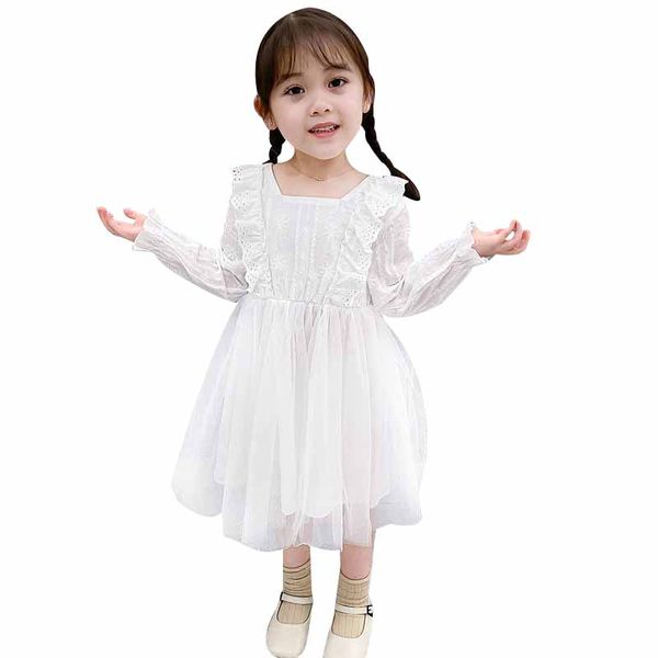 

spring autumn kids dress for girl kids clothes long sleeve girls dress flower dresses children princess girls dresses s new, Red;yellow