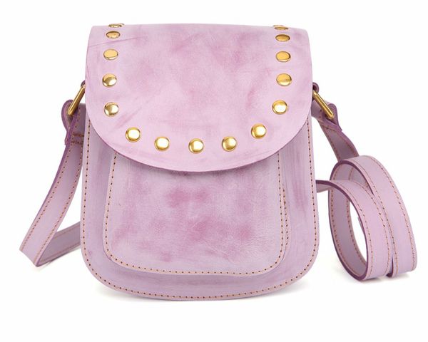 

winsun genuine leather crossbody bags for women messenger 2019 fashion rivet leather handbags women small shoulder bags
