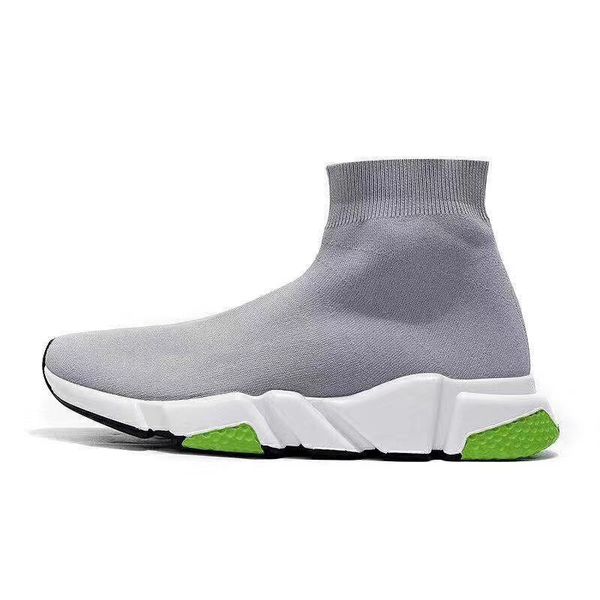 

new fashion designer sock sports casual shoes cool glitter grey triple black all red speed trainer star trainers runner platform bottom ct1