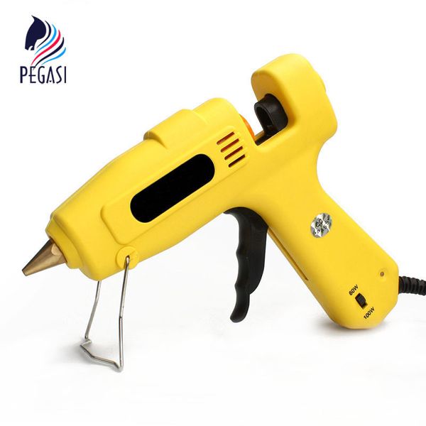 

pegasi professional melt glue gun 100-240v 60w/100w with 10pcs glue sticks practical heating craft repair diy power tool