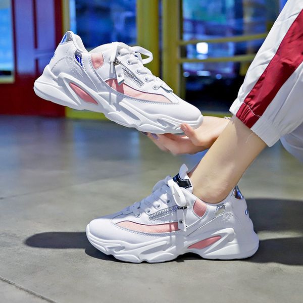 

ins fashion running shoes for women autumn mesh breathable outdoor sports casual walking shoes women platform chunky sneakers