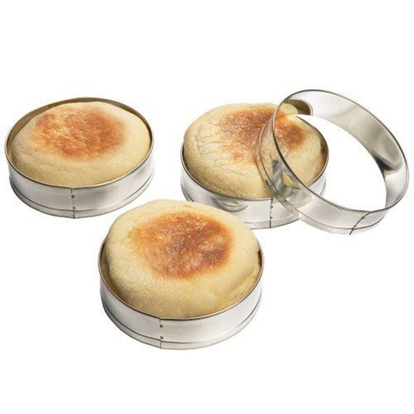 

fox run английский muffin кольца 4шт set - яйцо блины печенье crumpet cutter другие выпекание