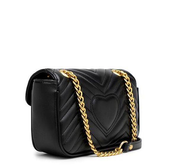

black leather small fragrance bag rhombic chain bag female messenger bag