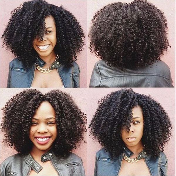 Msiwigs Womens Wigs In Black Short Synthetic Wig Curly For Women