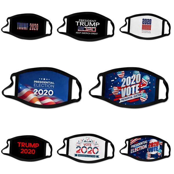 

100% cotton printed intercalable filter piece pm2.5 designer trump face mask three-dimensional washable cotton ered face mas #468