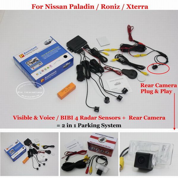 

liislee for paladin / roniz / xterra car parking sensors + rear view back up camera = 2 in 1 visual arking system