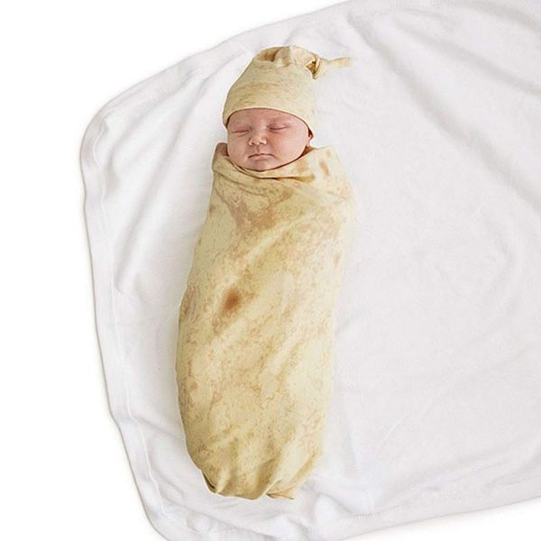 

newborn receiving blanket hat set solid baby swaddle throws stroller bedding wrap clothes