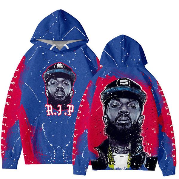 

nipsey hussle crenshaw nipsey hussle designer hoodie nh хип-хоп молния толстовка модный дизайнер куртка повседневная толстовка куртка размер, Black