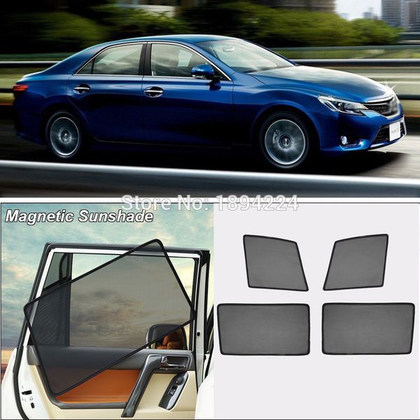 

car full side windows magnetic sun shade uv protection ray blocking mesh visor for reiz 2011