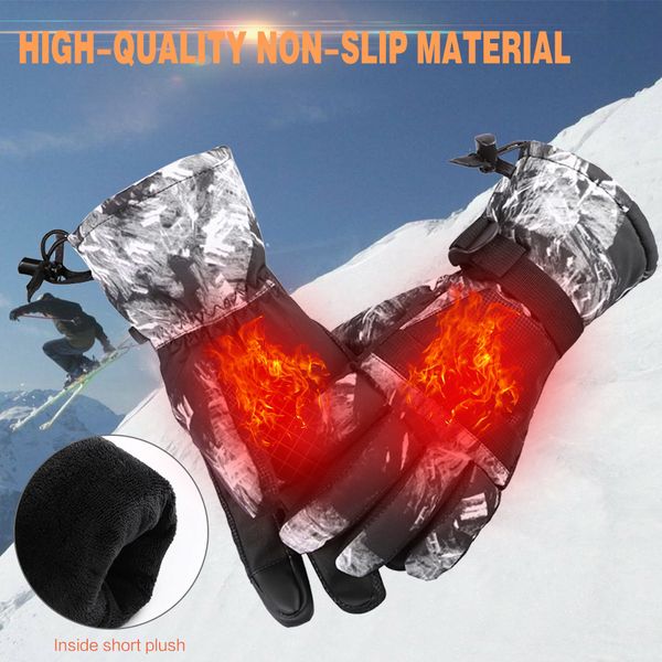 

ski gloves waterproof thickening mountaineering riding ski gloves men women winter fleece waterproof warm snowboard snow