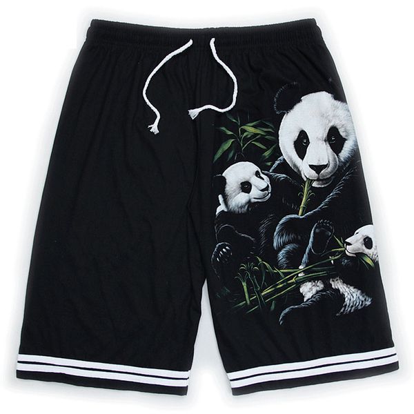 

Men 3D Shorts Panda Printed Plus Size Breathable Beach Brand Clothing Loose Homme Shorts High Quality Boys Cool