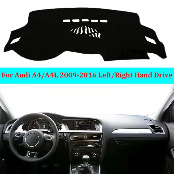 

for a4 a4l b8 2009 -2016 car inner dashboard cover dash mat carpet cape 2010 2011 2012 2013 2014 2015 2 layers sun shade