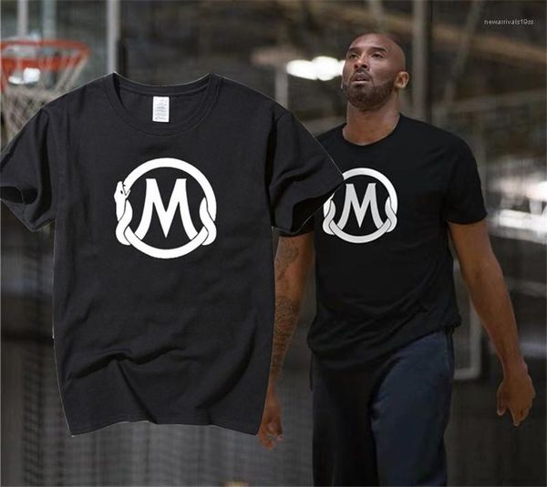 

designer tshirts summer solid color short sleeve letter printed tees mens and womens memorial tshirts mamba spirit mens, White;black