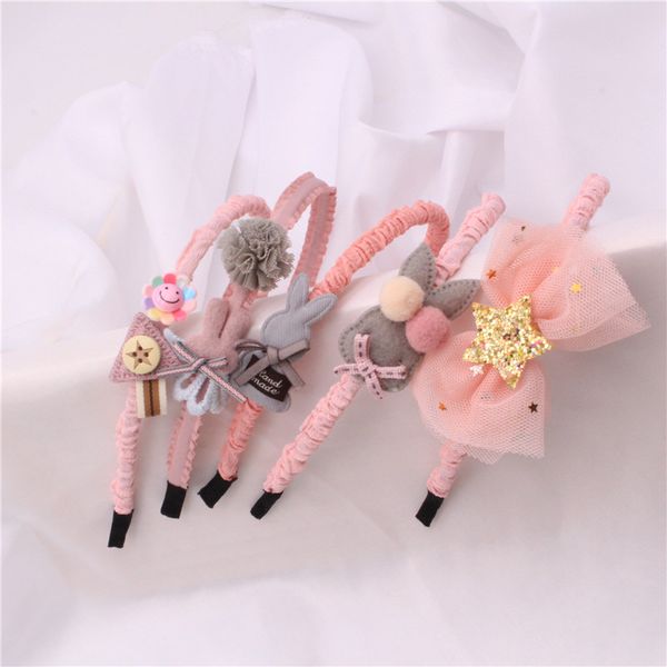 

spring / summer 2020 korean children's headband sweet bow princess baby hair accessories, Slivery;white