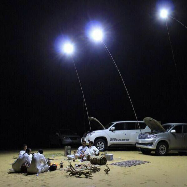 

portable lanterns 48w 96w 12vdc led fishing pole camping light street lights