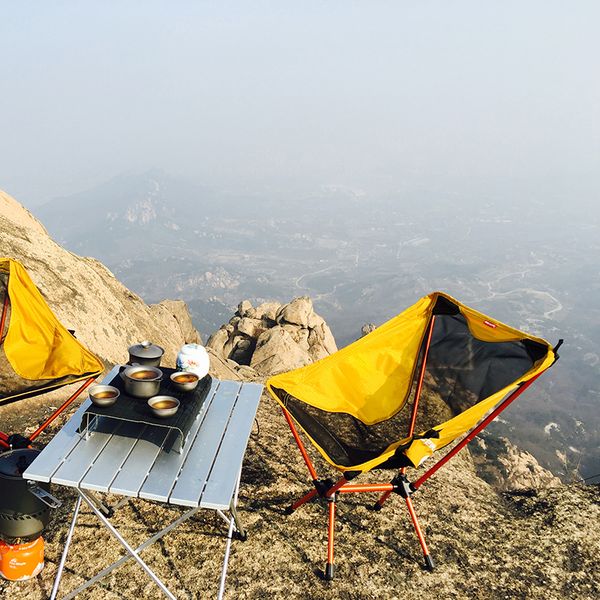 

portable collapsible moon chair fishing camping table folding extended hiking russia china stock light outdoor chair table