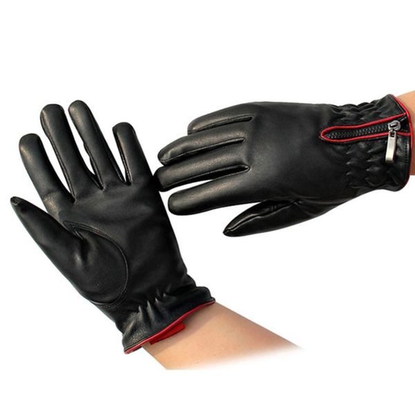 

winter outdoor gloves sports skiing wearing mitten women screen sensor gloves warm artificial leather driving ski, Blue;gray