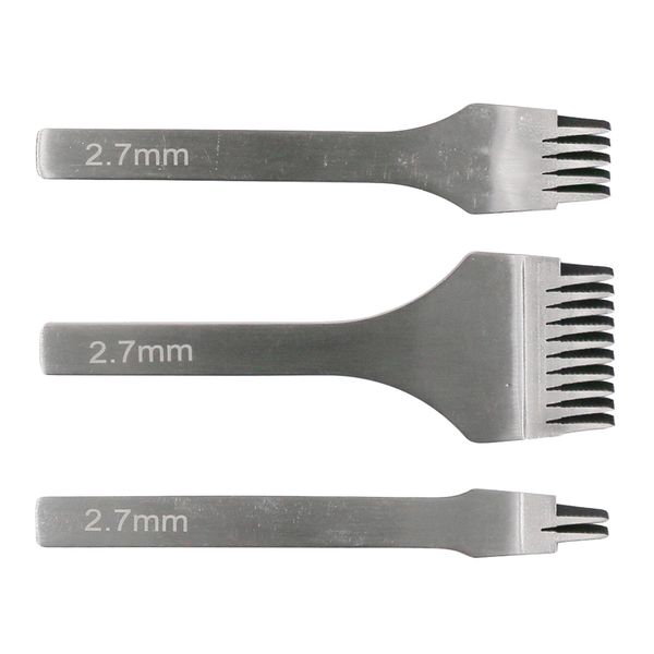 

3 sizes leather craft pricking diamond stitching hole punch tool